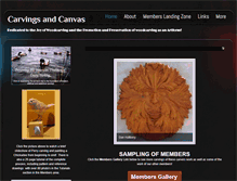 Tablet Screenshot of carvingsandcanvas.com